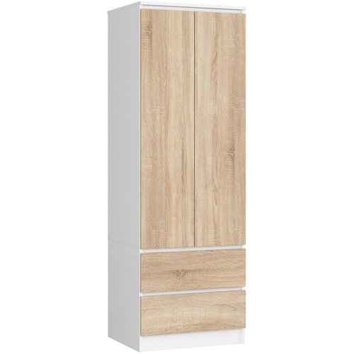 AKORD OMARA ZVEZDA S 60 cm 2 VRATA 2 Predala PK BELO / SONOMA, (21713799) Cene