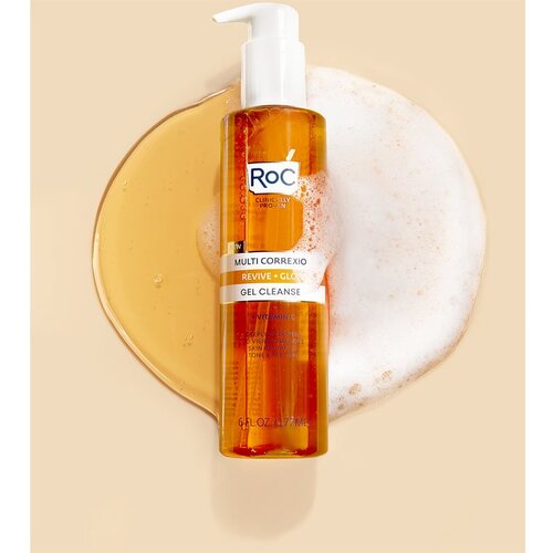 Roc Multi Correxion Revive + Glow revitalizirajući gel za či&amp;scaron;ćenje 177 ml Slike