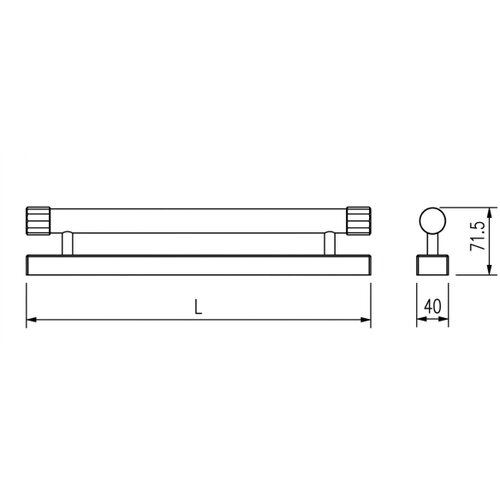 Top Light LED osvetljenje za kupatilsko ogledalo TURIA LED/12W/230V IP44 60 cm crna Slike