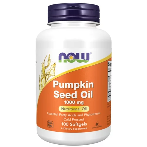 Now Foods Olje iz bučnih semen NOW, 1000 mg (100 mehkih kapsul)
