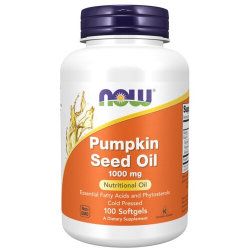Now Foods Ulje sjemenki bundeve NOW, 1000 mg (100 mekih kapsula) Cene
