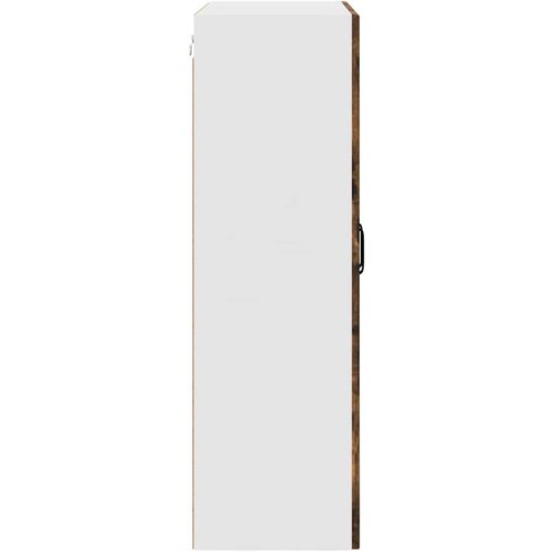  Zidni stakleni ormarić Dimljeni hrast 80 x 31 x 100 cm Slike