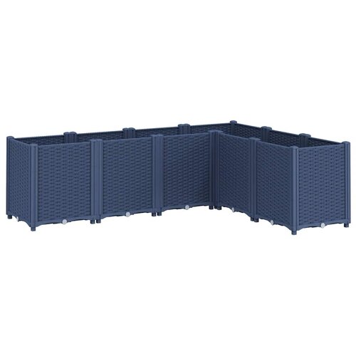  Vrtna sadilica plava siva 160 x 120 x 53 cm PP Slike