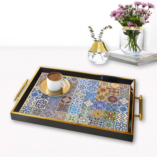 Aberto Design poslužavnik TPA9894 50 x 29 x 3,5 cm, šareni Cene