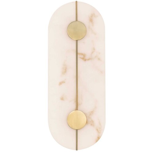 Nova Luce Kremno bela/medeninasta LED stenska svetilka v kamnitem dekorju Aider &ndash; Cene