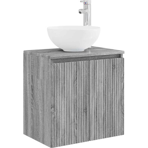 vidaXL Umivalnik s pritrditev na steno Siva Sonoma 49,5 x 35 x 63 cm, (5000245285) Cene