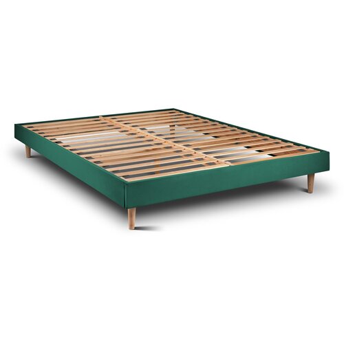 Sommeil de plomb Vzmetni boksi z letvami 160x200 cm - Žametna blago - Sestavljanje, (21609916) Cene