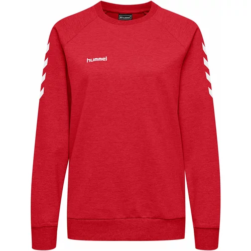 Hummel Sportska sweater majica crvena / bijela