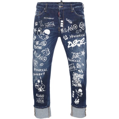 Dsquared Jeans straight - Modra Cene