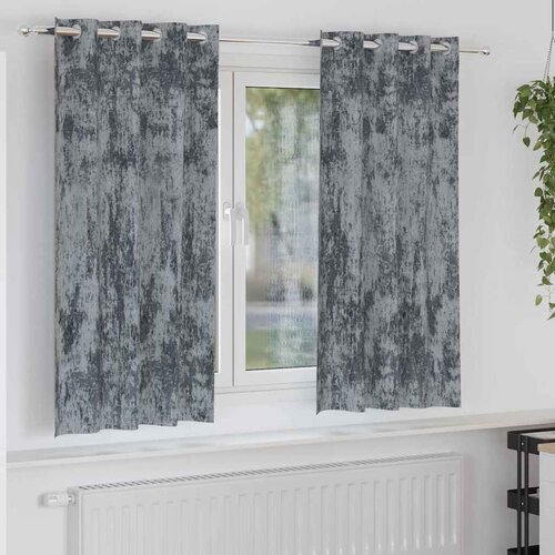  Baršunaste zavjese 2 pcs Srebrno Siva 175 x 140 cm Baršun Cene