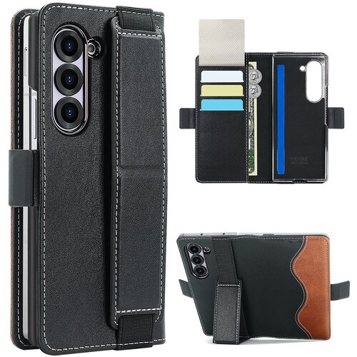 INF Ovitek za Samsung Galaxy Z Fold z držalom za kartice in stojalom Black Model 2, (22064532) Cene