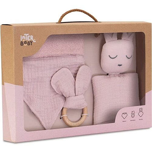 Interbaby Set za bebe Muslin Dark pink Cijene