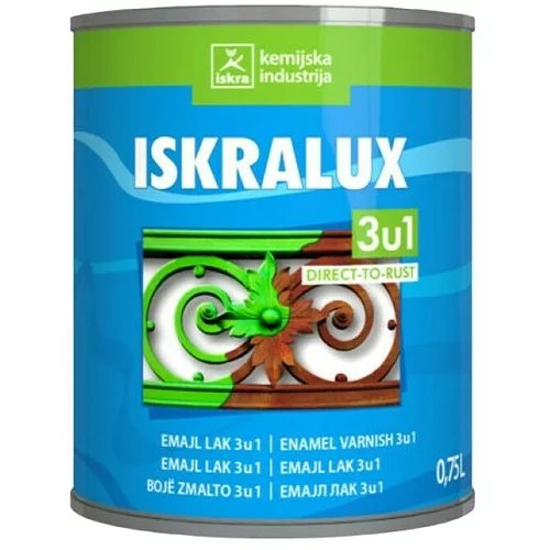  Lak u boji ISKRALUX 3U1 (Zelena, 750 ml, Mat)
