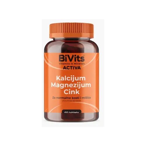 BiVits Activa Kalcijum, Magnezijum, Cink Tablete A60 Cene