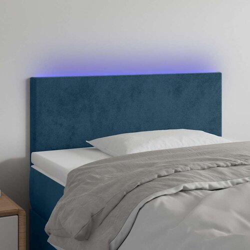  LED uzglavlje tamnoplavo 100x5x78/88 cm baršunasto Cene