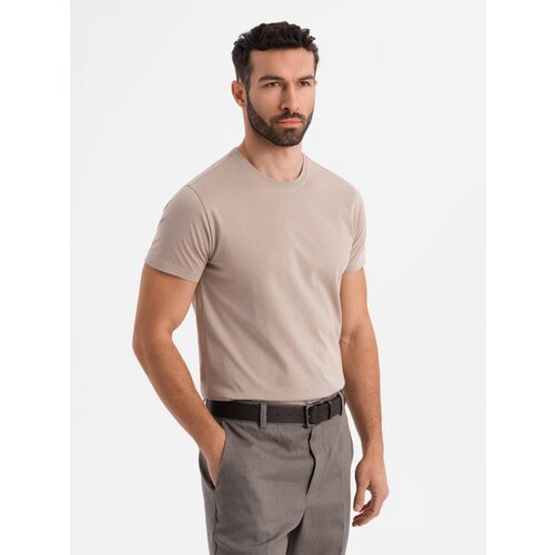 Ombre Classic BASIC men&amp;#039;s cotton T-shirt - sand Slike