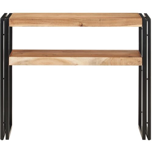 Maison Chic konzolna miza - miza ob steni 90x30x75 cm trden akacijev les, (21786095) Slike