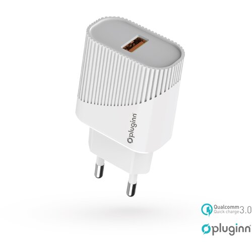 Pluginn Kućni punjač PI-D52S, QC3.0 18W sa micro USB kablom beli Cene