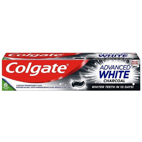 Colgate Advanced White Charcoal pasta za zube s aktivnim ugljenom 125 ml Slike
