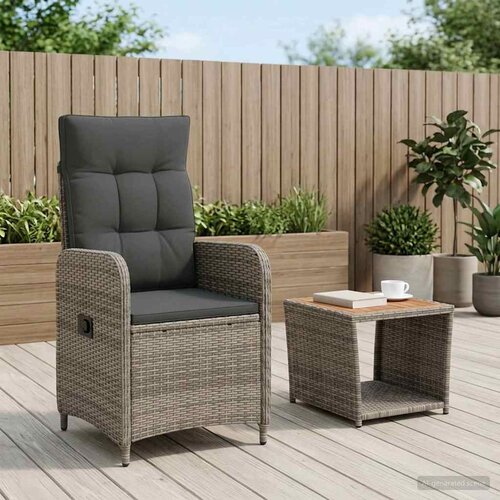  Set lounge namje&scaron;taja za vrt 2 kom. Svijetlo siva i tamno siva Cijene