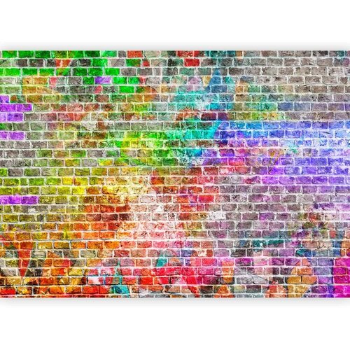  Foto tapeta - Rainbow Wall 100x70 Vodootporna Slike