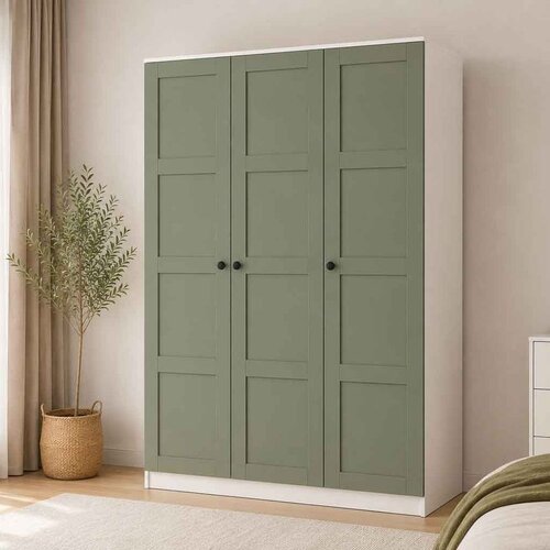 Hanah home ormar Loren 1600-235, 135,8 cm, zeleni / beli Cene