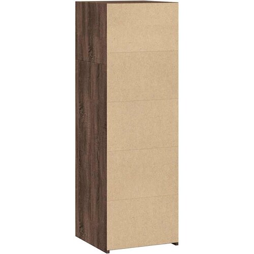  Visoka komoda boja hrasta 40x41x124 cm od konstruiranog drva Slike