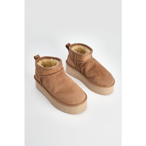 Marjin Ankle Boots - Brown - Block Cene