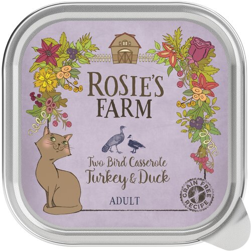  Varčno pakiranje Rosie's Farm Adult 32 x 100 g - Puran & raca Cijene