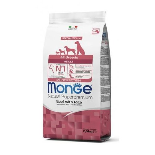 Monge hrana za pse svih rasa Monoprotein - ALL BREEDS - govedina i pirinač 12kg Cene
