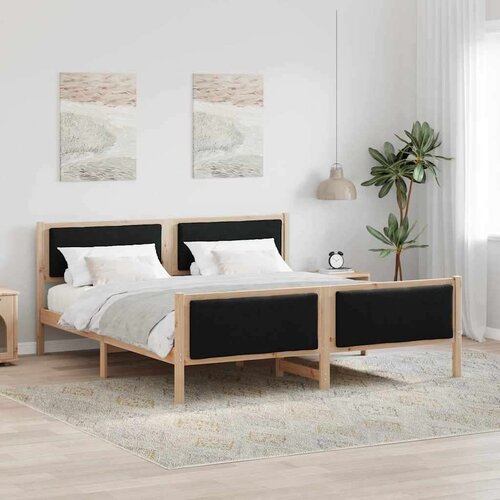  Konstrukcija postelje z vzglavjem Črna 180 x 200 cm blago, (5000084743) Cene
