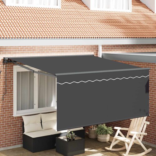  Skrovita tenda Antracit 300 x 250 cm Poliester i aluminij Cijene