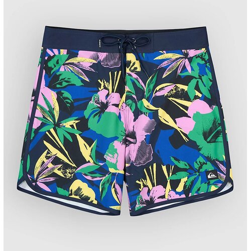 Quiksilver Surfsilk Scallop 18 Boardshorts dark navy interact floral Slike