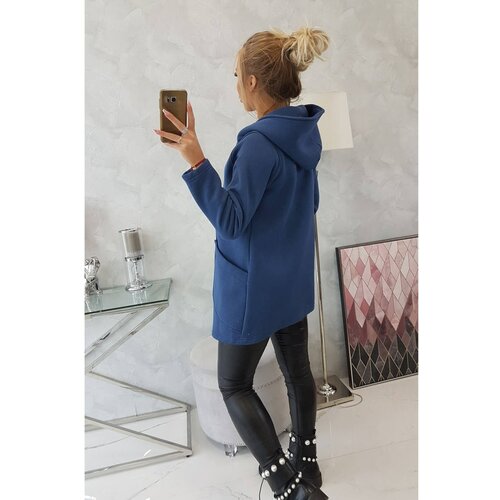 Kesi Insulated sweatshirt with an asymmetrical zipper jeans Slike