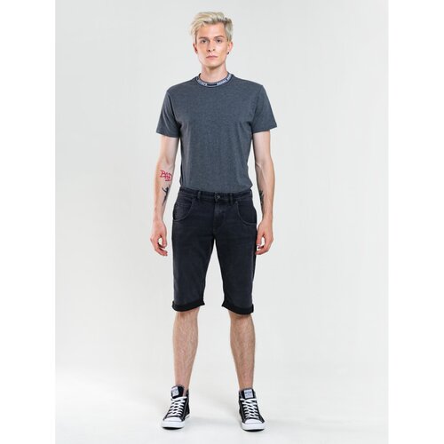 Big Star Man&amp;#039;s Bermuda shorts Shorts 111212 Black Denim-901 Slike