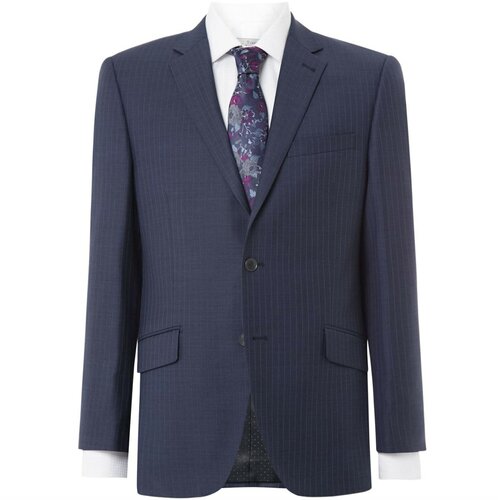 Turner and Sanderson Lambert Tailored Fit Pinstripe Suit jakna plava Slike