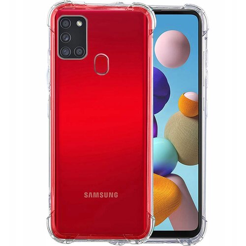 NIKCORP Etui za Samsung Galaxy A21S, za&scaron;čitni ovitek iz TPU silikona, prozoren, ojačani vogali za visoko odpornost proti udarcem, (5000138855) Cene