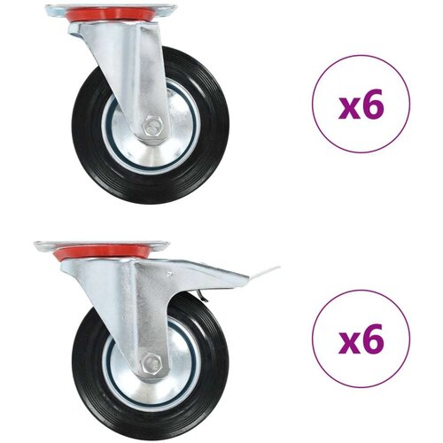 Gibljiva okretni kotačići 12 kom 160 mm Cene