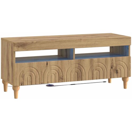  LED TV kabinet Hrast artisan Konstruirano drvo Slike