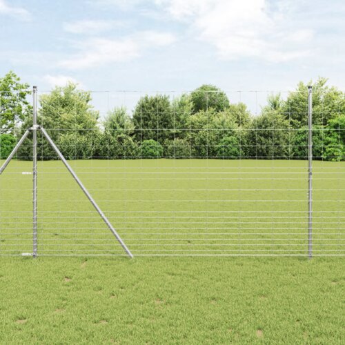 vidaXL ograja na prostem 1.5x50 m iz pocinkanega jekla Cene