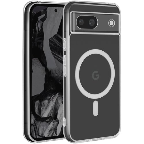 AVIZAR Magsafe ohišje za Google Pixel 8a Nazaj Trdna mehka, Prozorno, (5000016420) Cene
