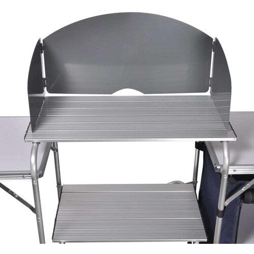 vidaXL Zložljiva kamp kuhinja z vetrobranom iz aluminija Cene