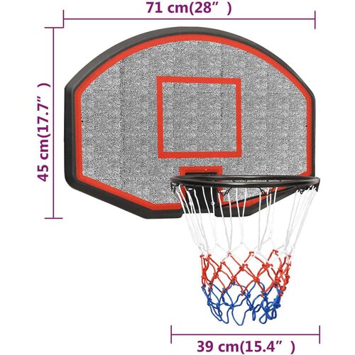  Ko&amp;scaron;arka&amp;scaron;ka ploča crna 71 x45 x 2 cm od polietilena Slike