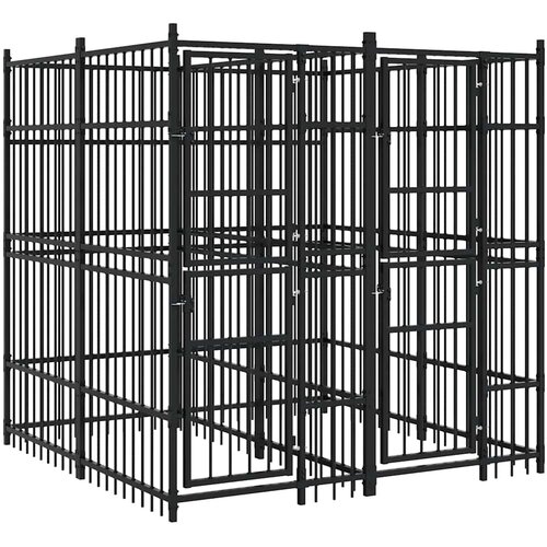 kavez za pse čelični 3,69 m&amp;sup2; Slike