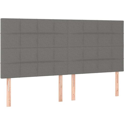 Kreveta s oprugama i madrac svjetlosivi 160x200cm tkanina Slike