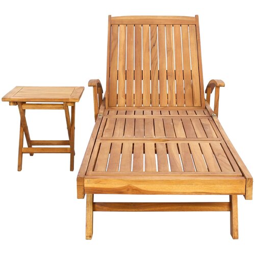  Suncobran s stolom 2 pcs Smeđa 40 x 40 x 40 cm Čvrsto teak drvo Slike
