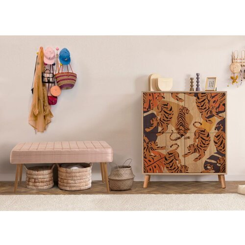 Woody Fashion Set Namještaj za hodnik Multilux Tigris 0900, Prljavo roza Cene