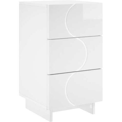  Noćni ormar Bijela visokog sjaja 33,5 x 34,5 x 60 cm Cijene