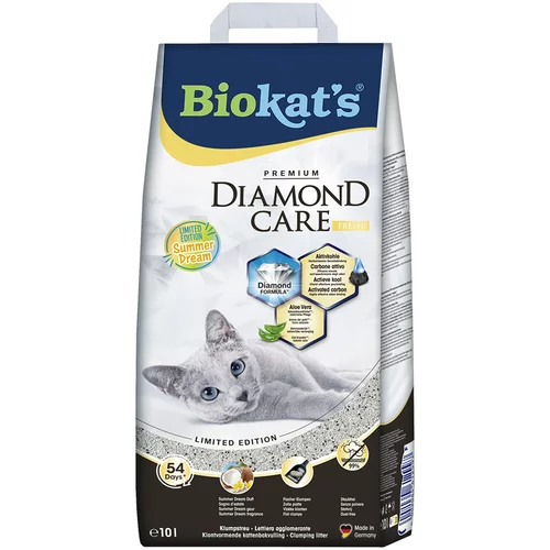 Biokats Diamond Care Fresh Summer Dream posip za mačke - 10 l