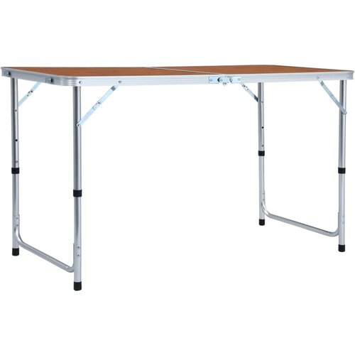 VidaXL Zložljiva miza za kampiranje iz aluminija 120x60 cm Slike